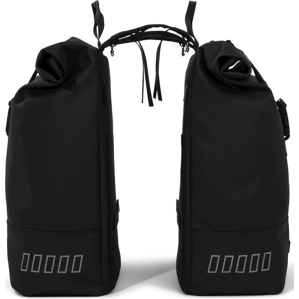 URBAN PROOF double rolltop bag 38L recycled zwart URBAN PROOF double rolltop bag 38L recycled zwart