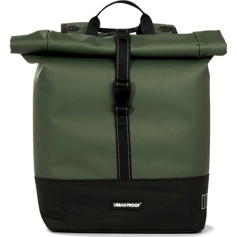 URBAN PROOF double rolltop bag 38L recycled groen URBAN PROOF double rolltop bag 38L recycled groen