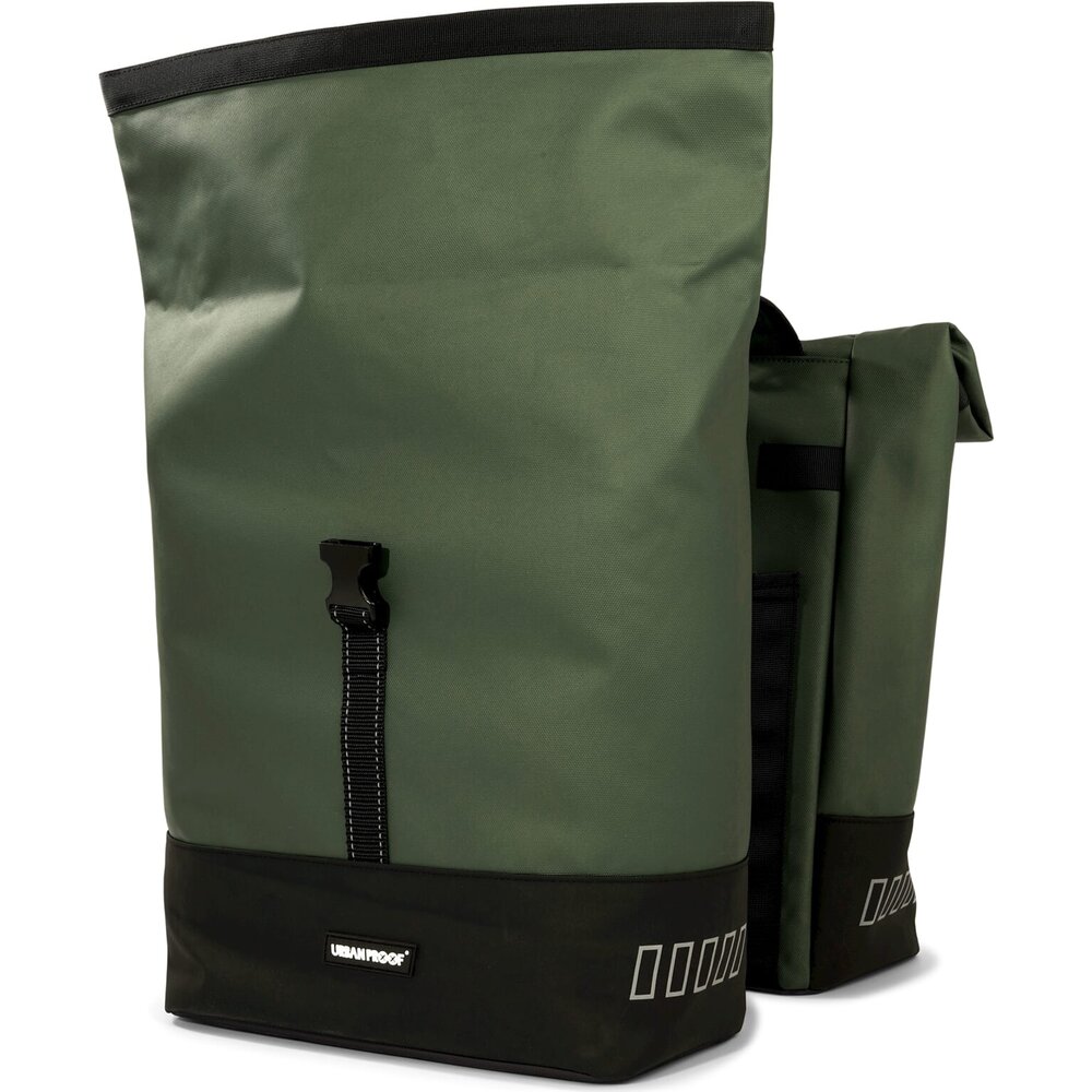 URBAN PROOF double rolltop bag 38L recycled groen URBAN PROOF double rolltop bag 38L recycled groen