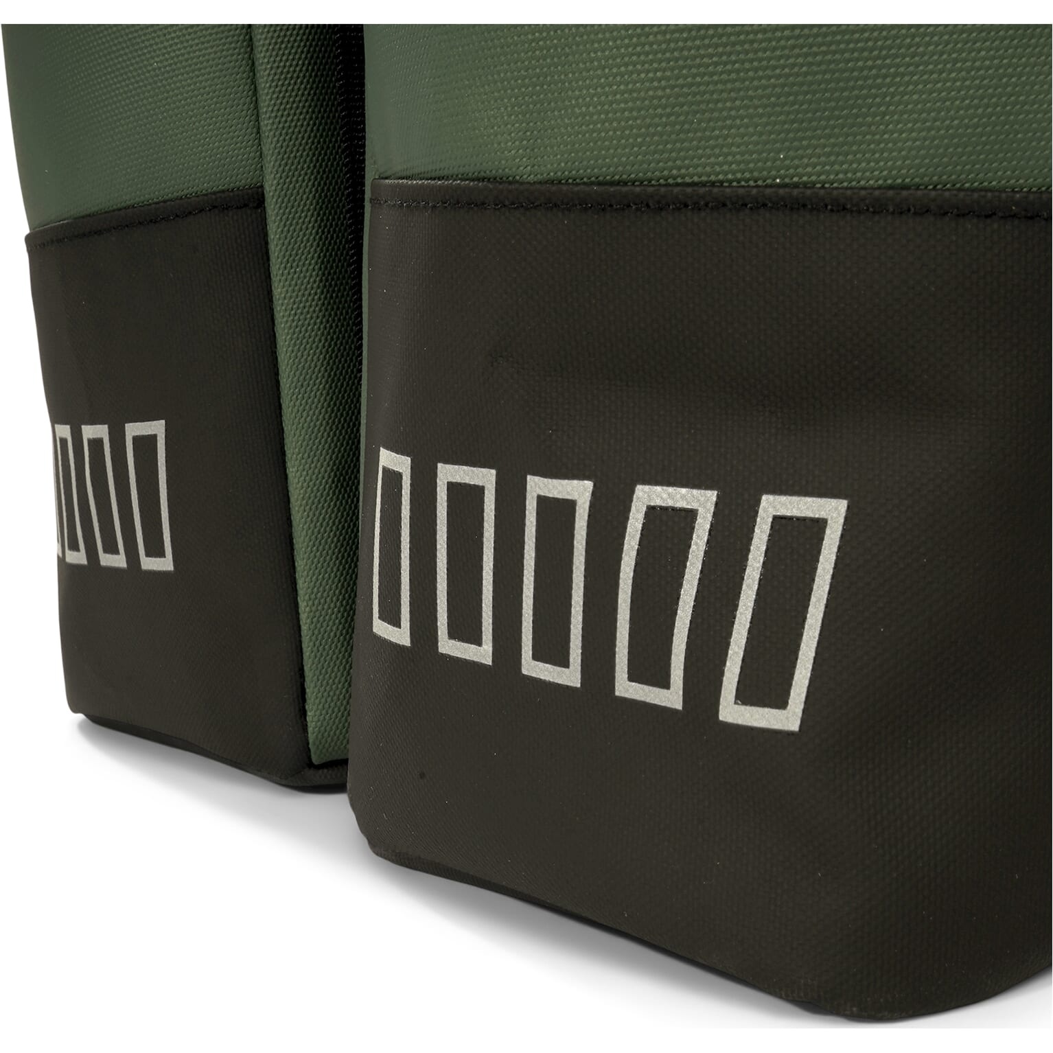 double rolltop bag 38L recycled groen