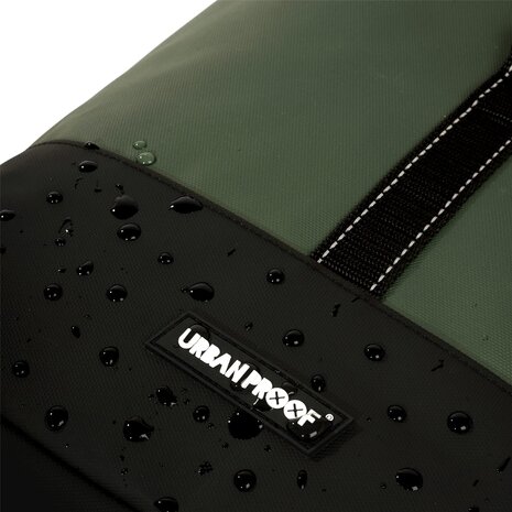 URBAN PROOF double rolltop bag 38L recycled groen URBAN PROOF double rolltop bag 38L recycled groen