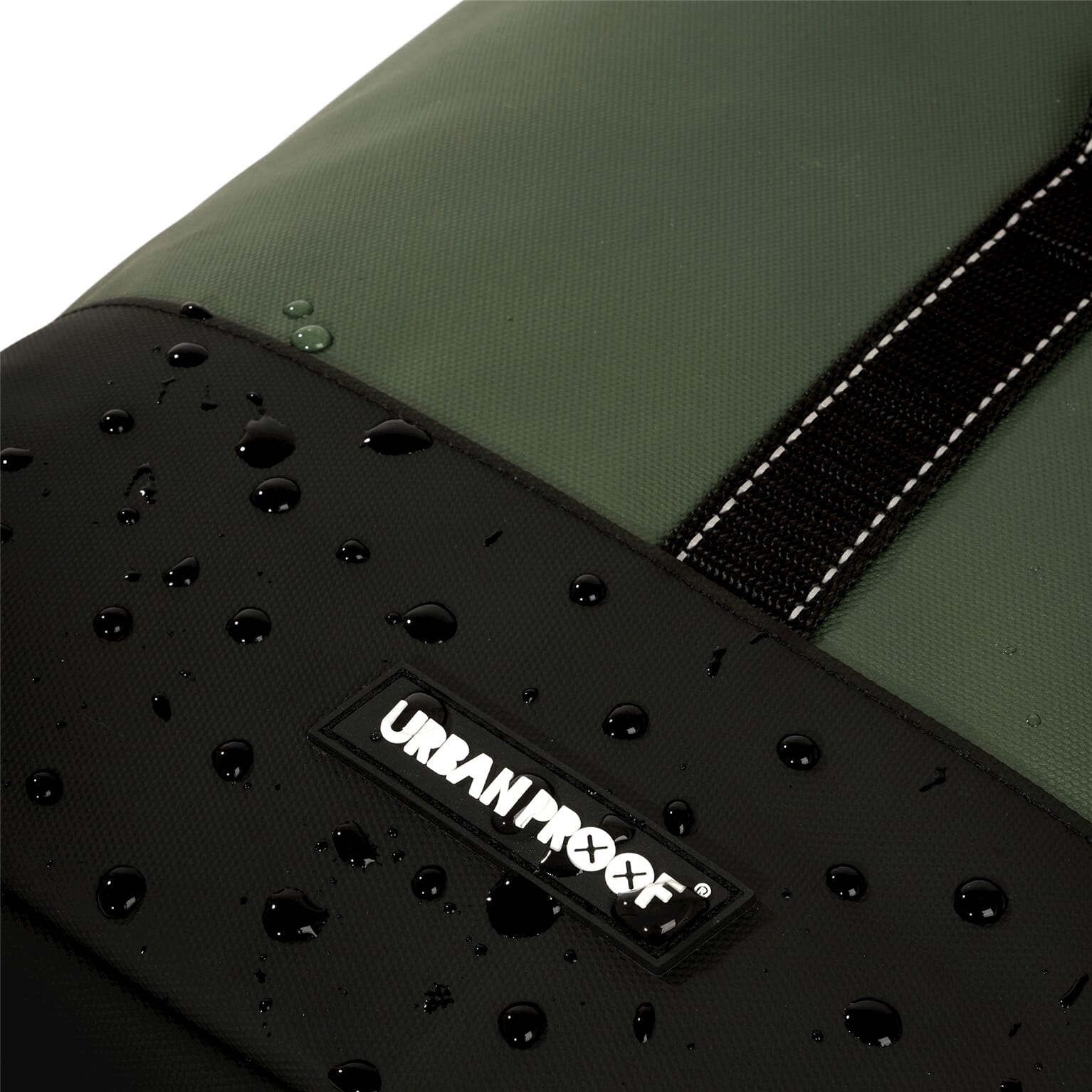 double rolltop bag 38L recycled groen