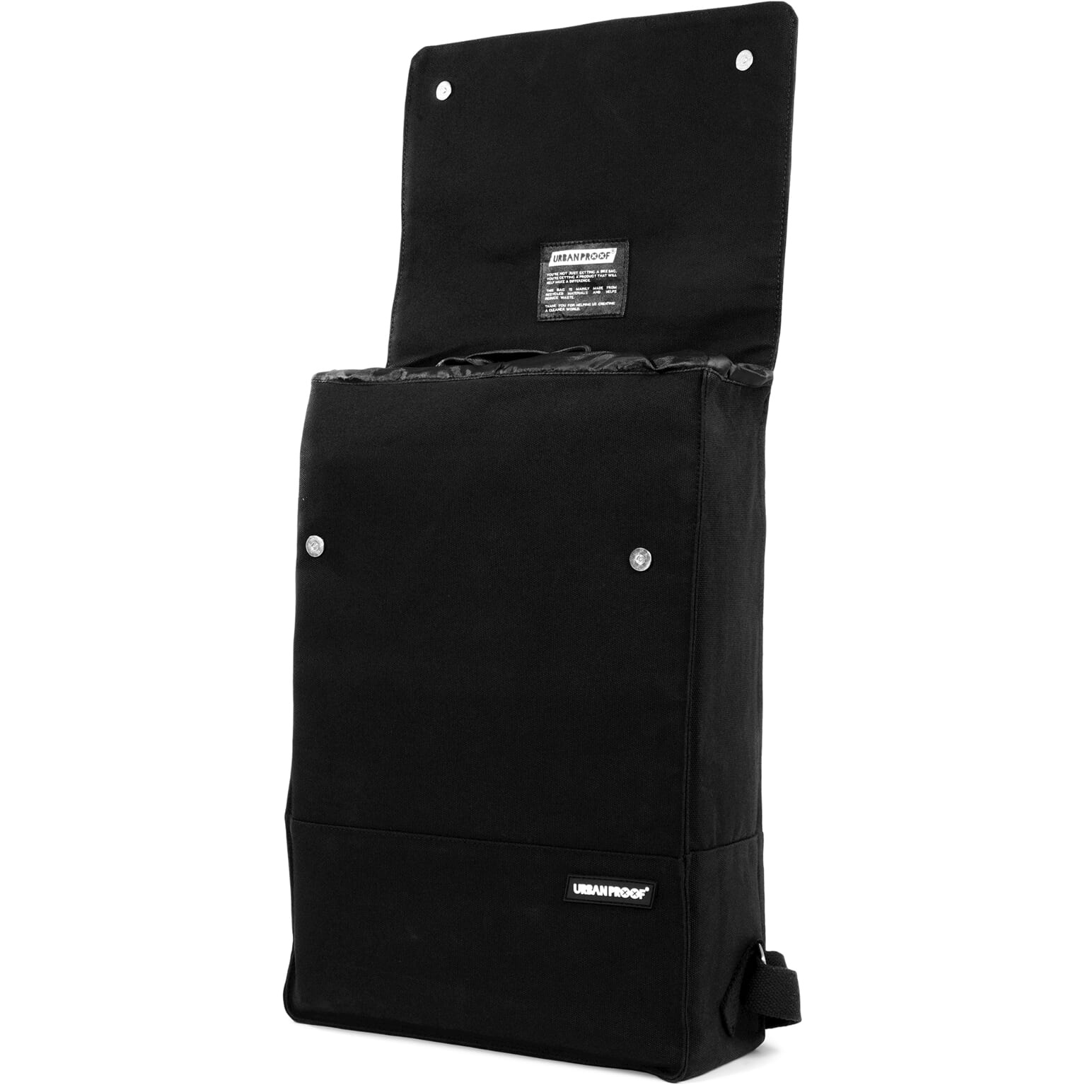 city backpack 15L recycled zwart