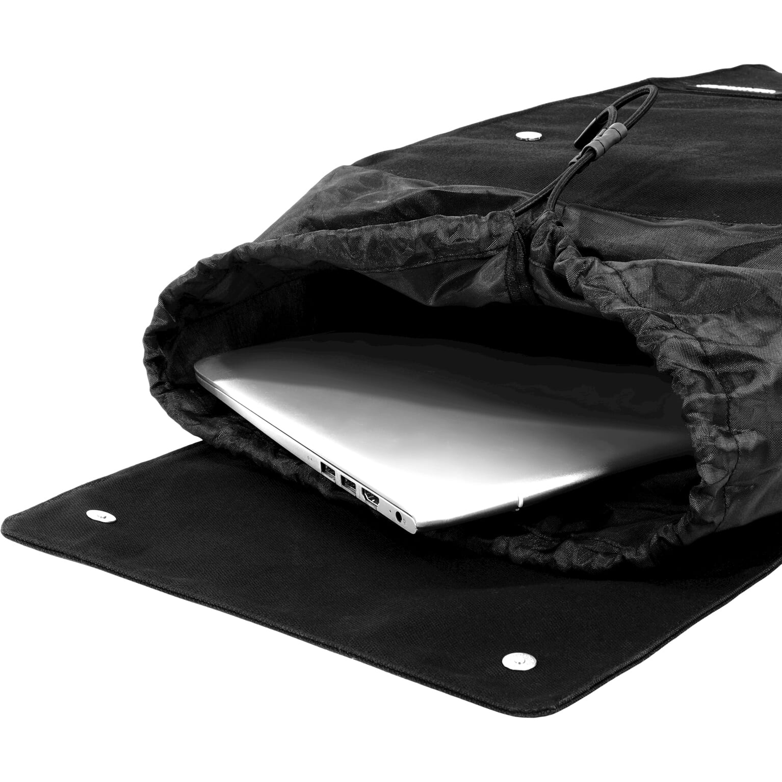 city backpack 15L recycled zwart