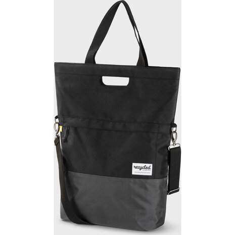 URBAN PROOF shoppertas 20L recycled zwart grijs URBAN PROOF shoppertas 20L recycled zwart grijs