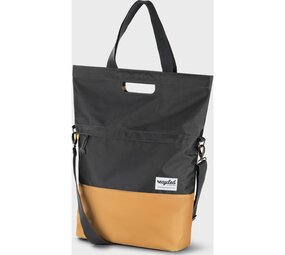 URBAN PROOF shoppertas 20L recycled grijs geel URBAN PROOF shoppertas 20L recycled grijs geel