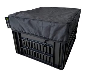 DS Covers Fietskrat Hoes  Zwart Medium 45 X 35 cm DS Covers Fietskrat Hoes  Zwart Medium 45 X 35 cm