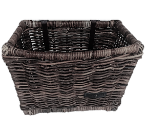 Wicked Rieten Fietsmand Buikmand Zwart Wicked Rieten Fietsmand Buikmand Zwart