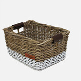 Wicked Rieten Fietsmand Grijs Wit Maat M Wicked Rieten Fietsmand Grijs Wit Maat M