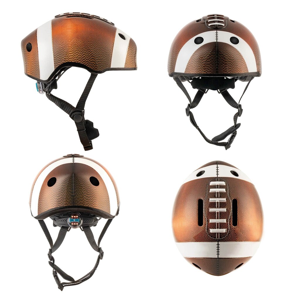 Crazy Safety Kinderhelm / Fietshelm American Footbal Bruin Crazy Safety Kinderhelm / Fietshelm American Footbal Bruin