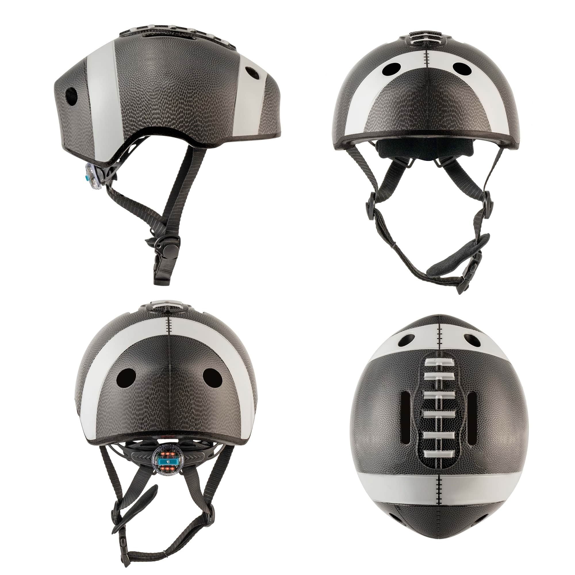 Kinderhelm / Fietshelm American Footbal Grijs