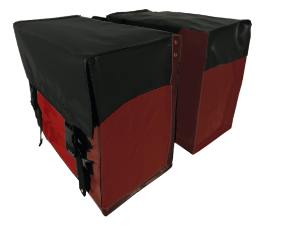 de Poort fietstas 55L Two Tone Rood de Poort fietstas 55L Two Tone Rood