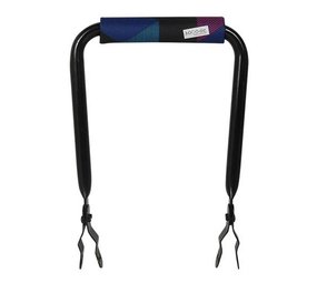 Hooodie Rugsteun zwart met Colored Triangles rugkussentje