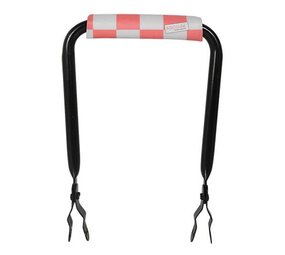 Hooodie Rugsteun zwart met Pink Checkers rugkussentje Hooodie Rugsteun zwart met Pink Checkers rugkussentje
