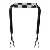 Hooodie Rugsteun zwart met Black Checkers rugkussentje Hooodie Rugsteun zwart met Black Checkers rugkussentje