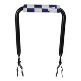 Hooodie Rugsteun zwart met Navy Checkers rugkussentje Hooodie Rugsteun zwart met Navy Checkers rugkussentje