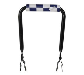 Hooodie Rugsteun zwart met Navy Checkers rugkussentje Hooodie Rugsteun zwart met Navy Checkers rugkussentje