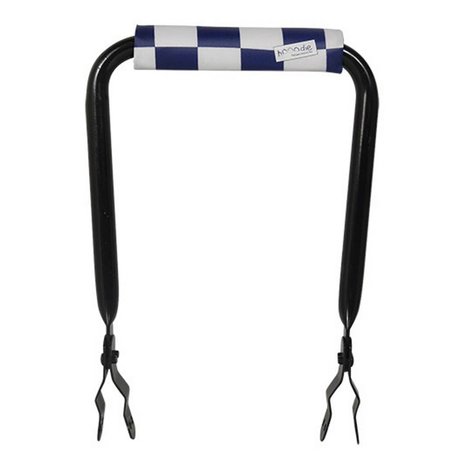 Hooodie Rugsteun Rugleuning  zwart met Navy Checkers rugkussentje Hooodie Rugsteun Rugleuning  zwart met Navy Checkers rugkussentje