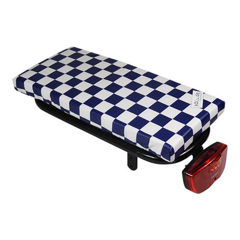 Hooodie Bagagedragerkussen Cushie Navy Checker