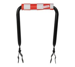 Hooodie Rugsteun zwart met Red Checkers rugkussentje Hooodie Rugsteun zwart met Red Checkers rugkussentje