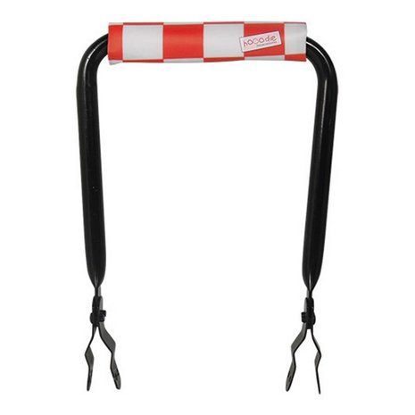 Hooodie Rugsteuntje Rugleuning  zwart met Red Checkers rugkussentje Hooodie Rugsteuntje Rugleuning  zwart met Red Checkers rugkussentje