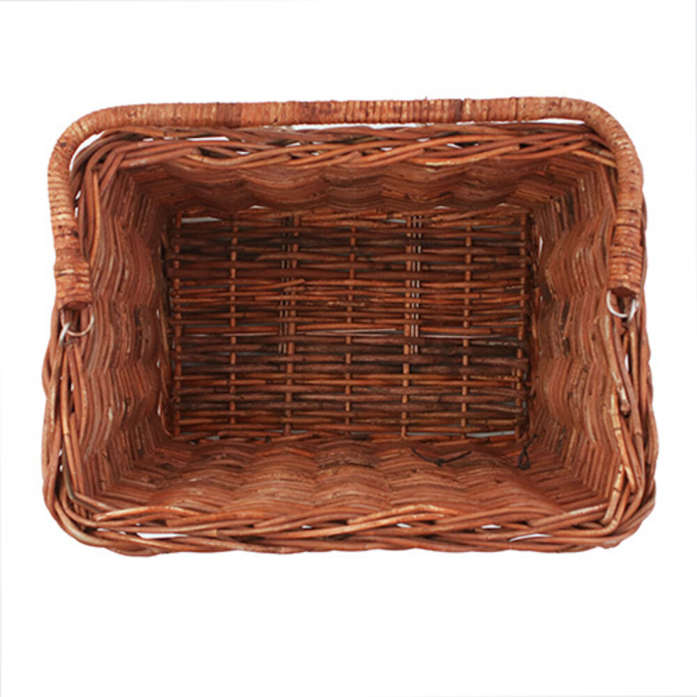 Wicked Rieten Fietsmand Aan Stuur Rechthoek Bruin Wicked Rieten Fietsmand Aan Stuur Rechthoek Bruin