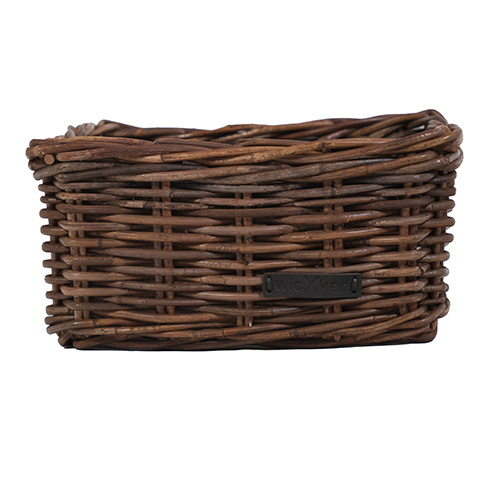 Rieten Fietsmand Bruin Maat Medium