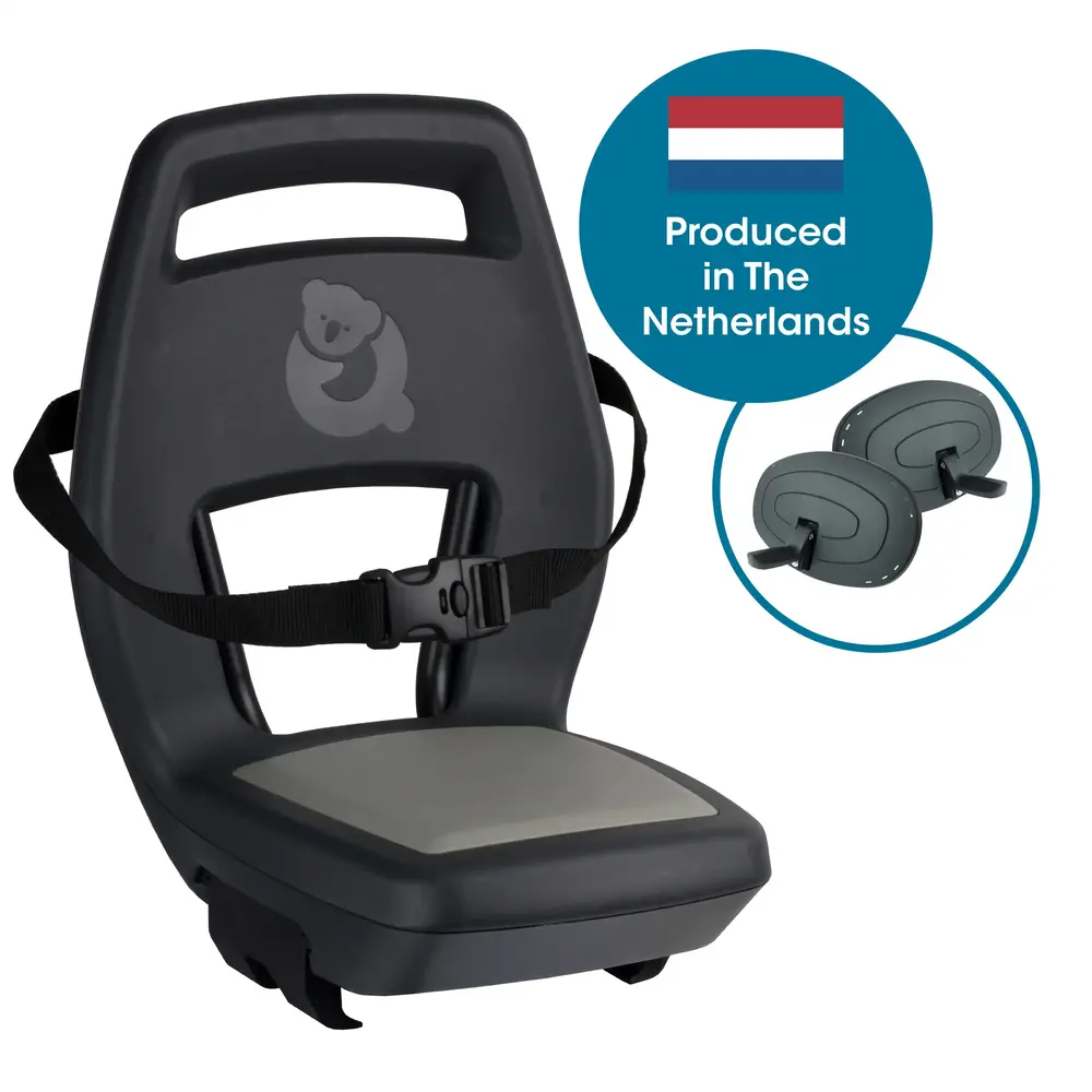 Qibbel achterzitje Maxi Junior 6+ antraciet / grijs Qibbel achterzitje Maxi Junior 6+ antraciet / grijs