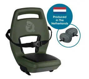Qibbel achterzitje Junior 6+ grn/zw Qibbel achterzitje Junior 6+ grn/zw