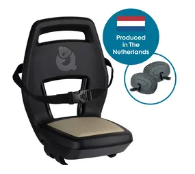 Qibbel achterzitje Junior 6+ zw/khaki Qibbel achterzitje Junior 6+ zw/khaki