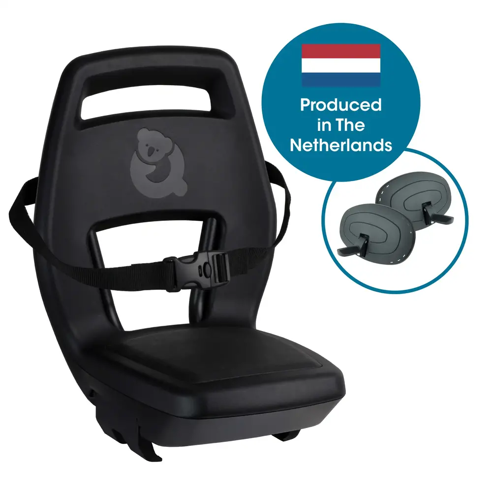 Qibbel achterzitje Maxi Junior 6+ zwart Qibbel achterzitje Maxi Junior 6+ zwart