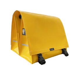 Clarijs Dubbele Fietstas XL PVC  46L Geel Clarijs Dubbele Fietstas XL PVC  46L Geel