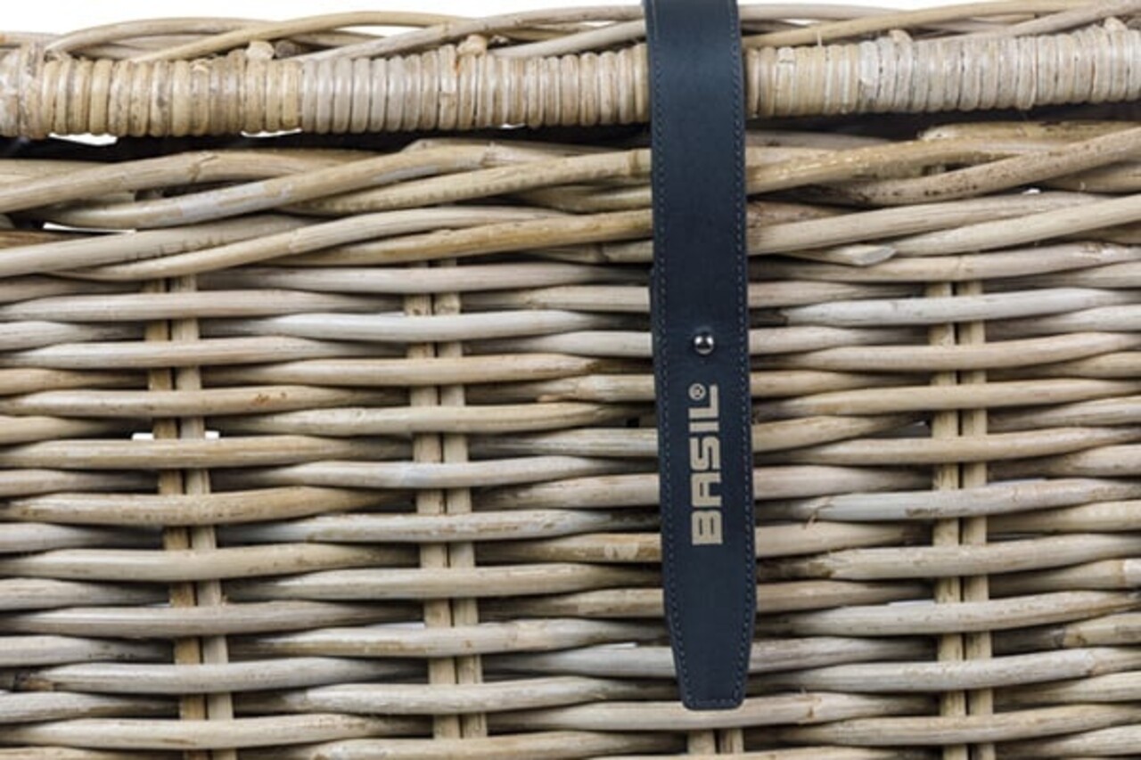 Basil Mand Dax Large  + deksel rotan grijs Basil Mand Dax Large  + deksel rotan grijs