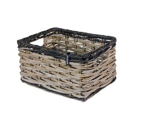 Basil Mand Dijon L rotan grijs/zwart