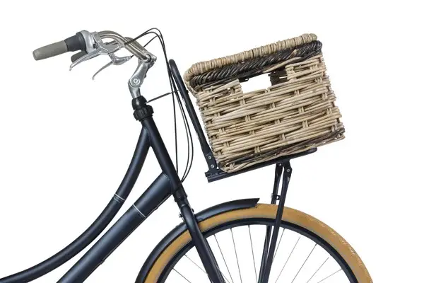 Basil Mand Dijon Small  rotan grijs/zwart met Deksel Basil Mand Dijon Small  rotan grijs/zwart met Deksel