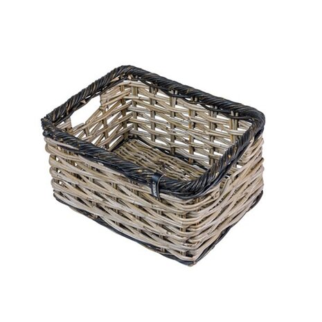 Basil Mand Dijon Small rotan grijs/zwart