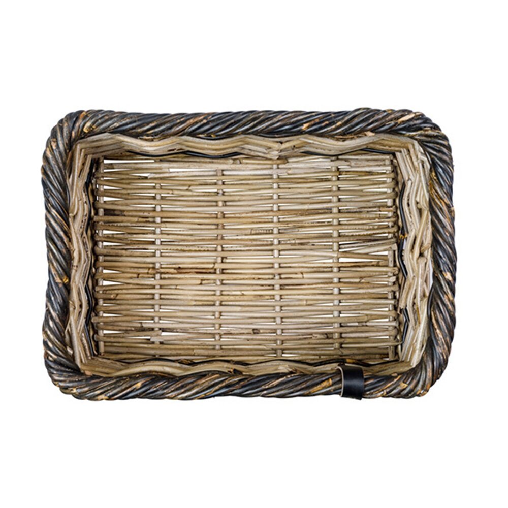 Basil Mand Dijon Small rotan grijs/zwart Basil Mand Dijon Small rotan grijs/zwart