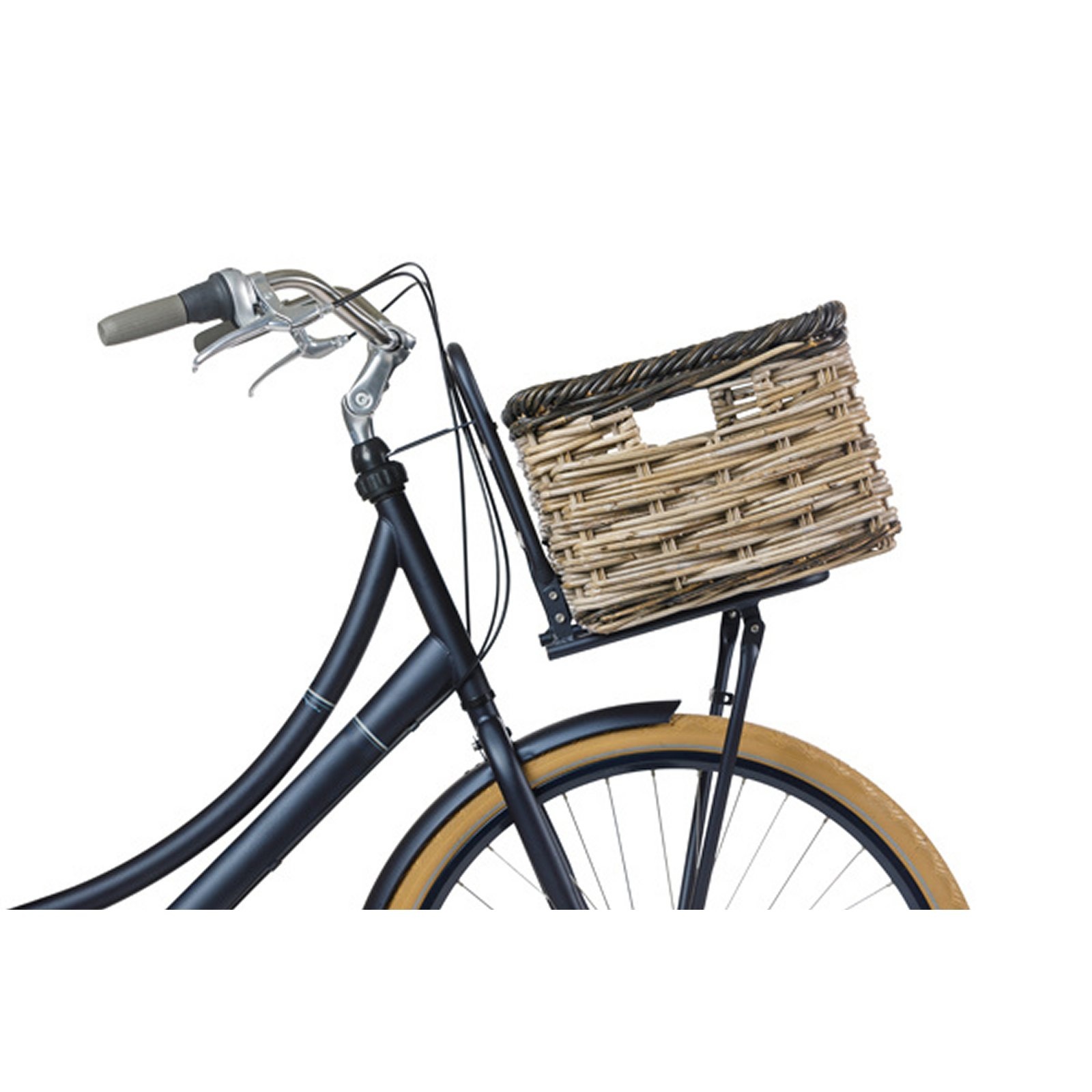 Mand Dijon Small rotan grijs/zwart