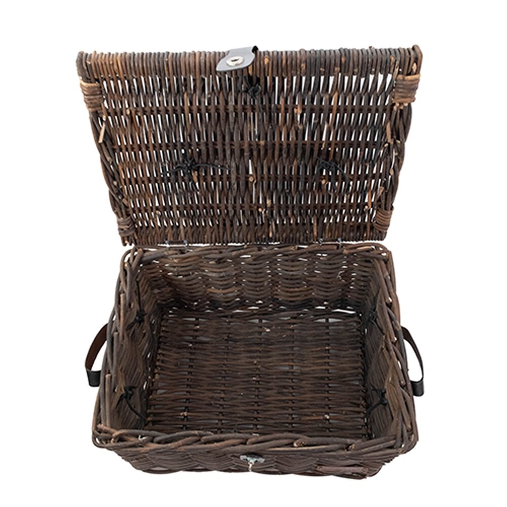 Wicked Picknickmand bakkersmand maat L, Zwart (47 x 36 x 26 cm) Wicked Picknickmand bakkersmand maat L, Zwart (47 x 36 x 26 cm)