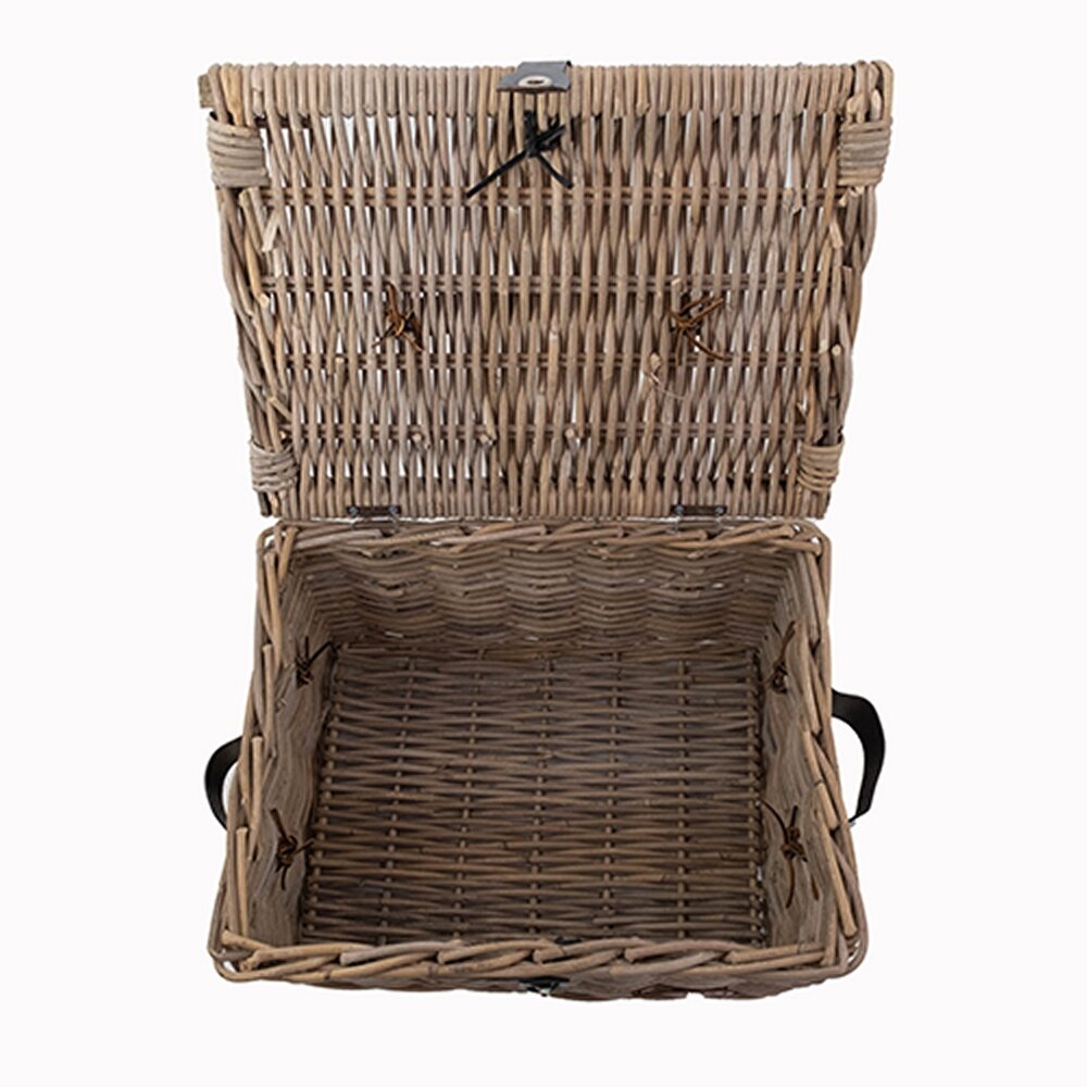 Wicked Picknickmand bakkersmand maat L, grey (47 x 36 x 26 cm) Wicked Picknickmand bakkersmand maat L, grey (47 x 36 x 26 cm)
