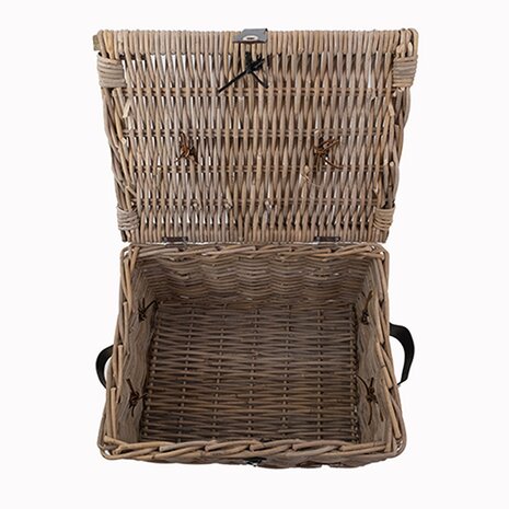 Wicked Picknickmand bakkersmand maat L, grey (47 x 36 x 26 cm) Wicked Picknickmand bakkersmand maat L, grey (47 x 36 x 26 cm)