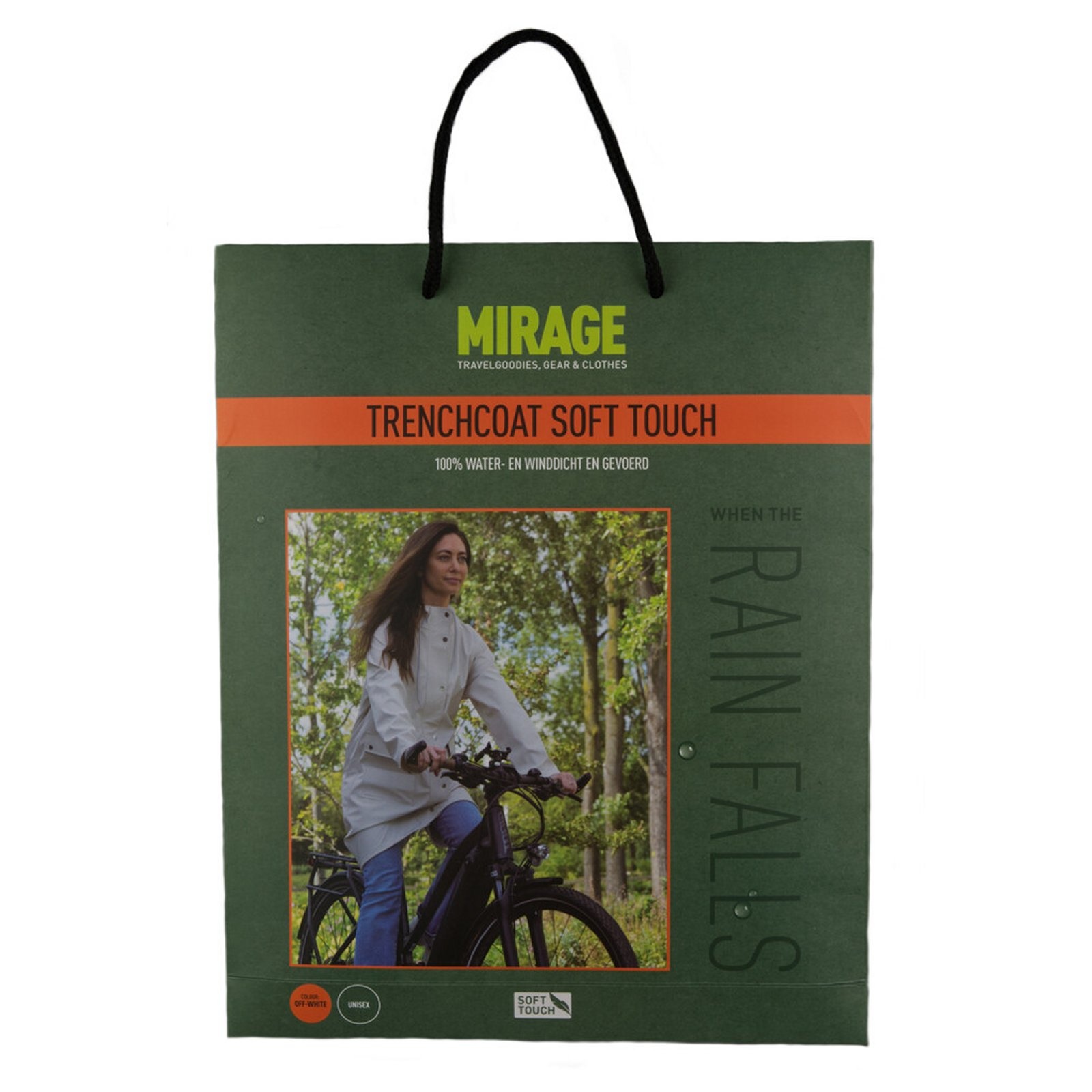 Rainfall trenchcoat soft touch off-white