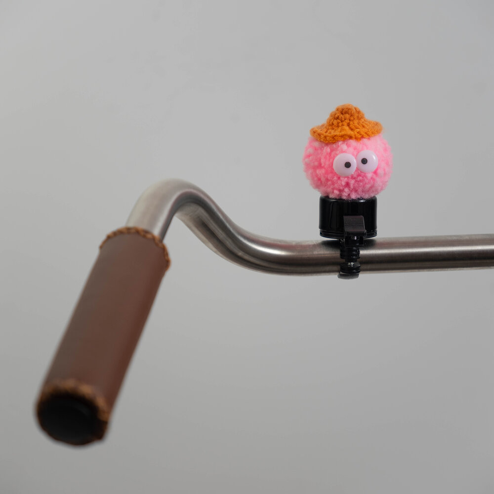 Belll Fietsbel  Zacht bolletje oranje  hoed