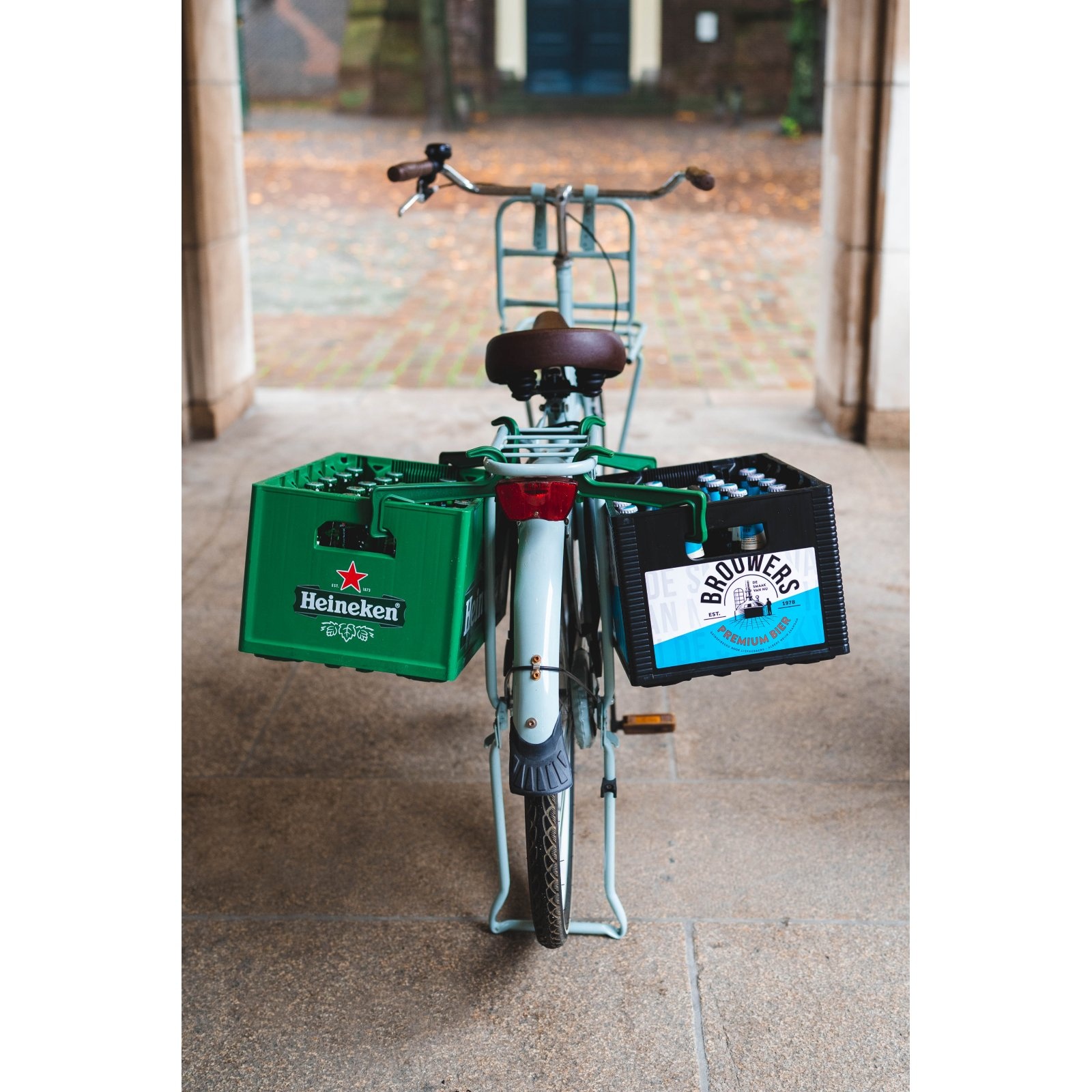 Haak voor Bierkrat op de fiets