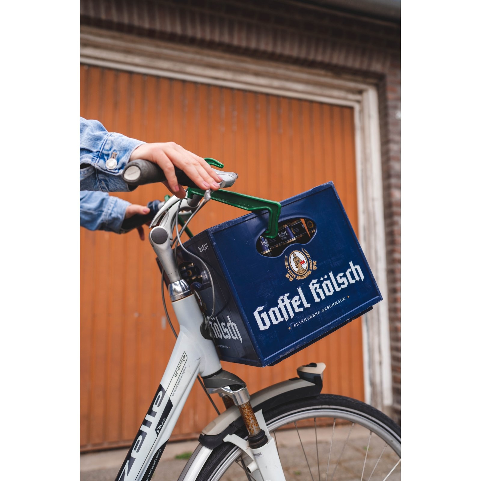Haak voor Bierkrat op de fiets