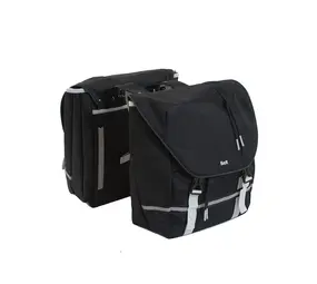 Beck Dubbele Sportieve Fietstas Gabe Zwart Zilver Beck Dubbele Sportieve Fietstas Gabe Zwart Zilver