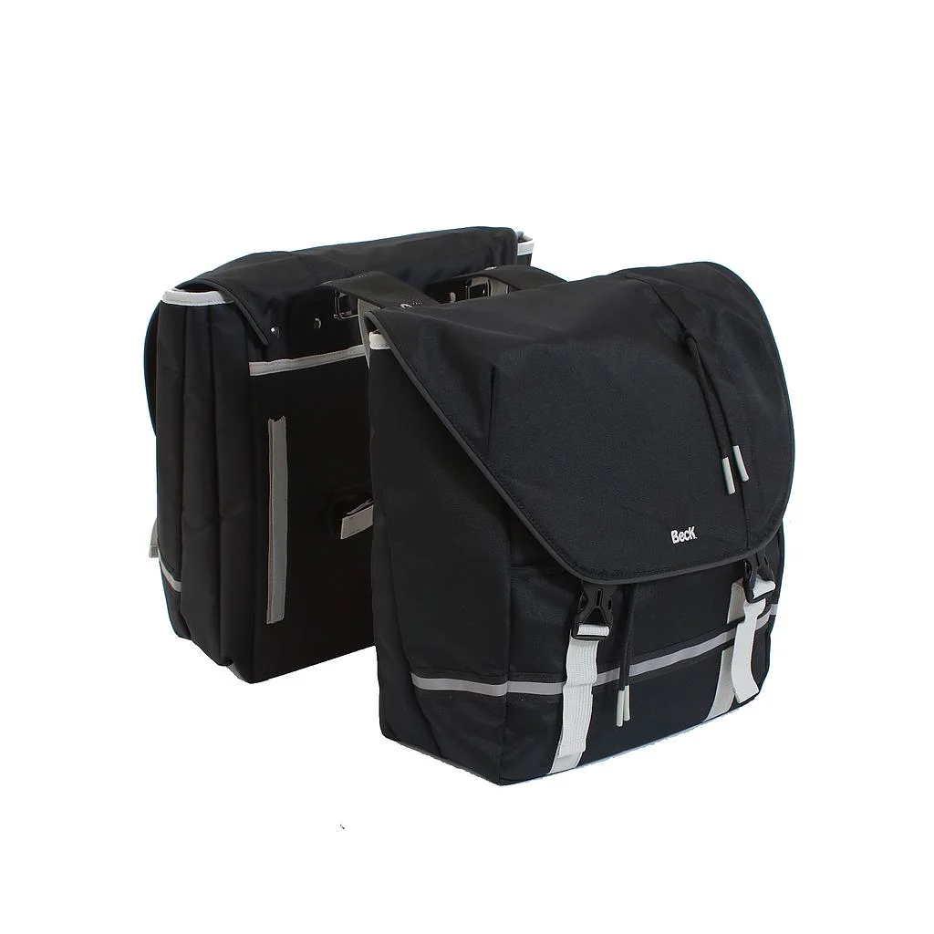 Dubbele Sportieve Fietstas Gabe Zwart Zilver