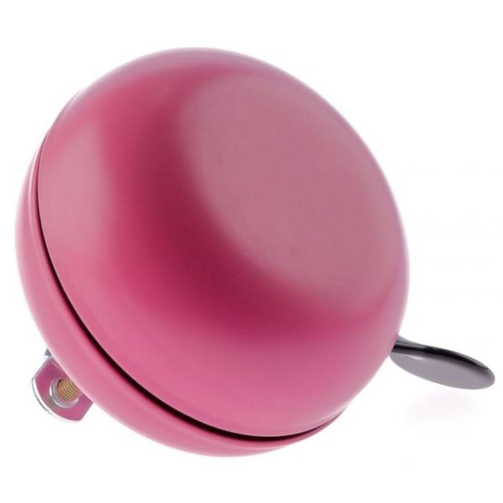 Niet verkeerd fietsbel Ding Dong 80mm cabarnet pink