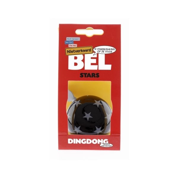 fietsbel Ding Dong 60mm Stars