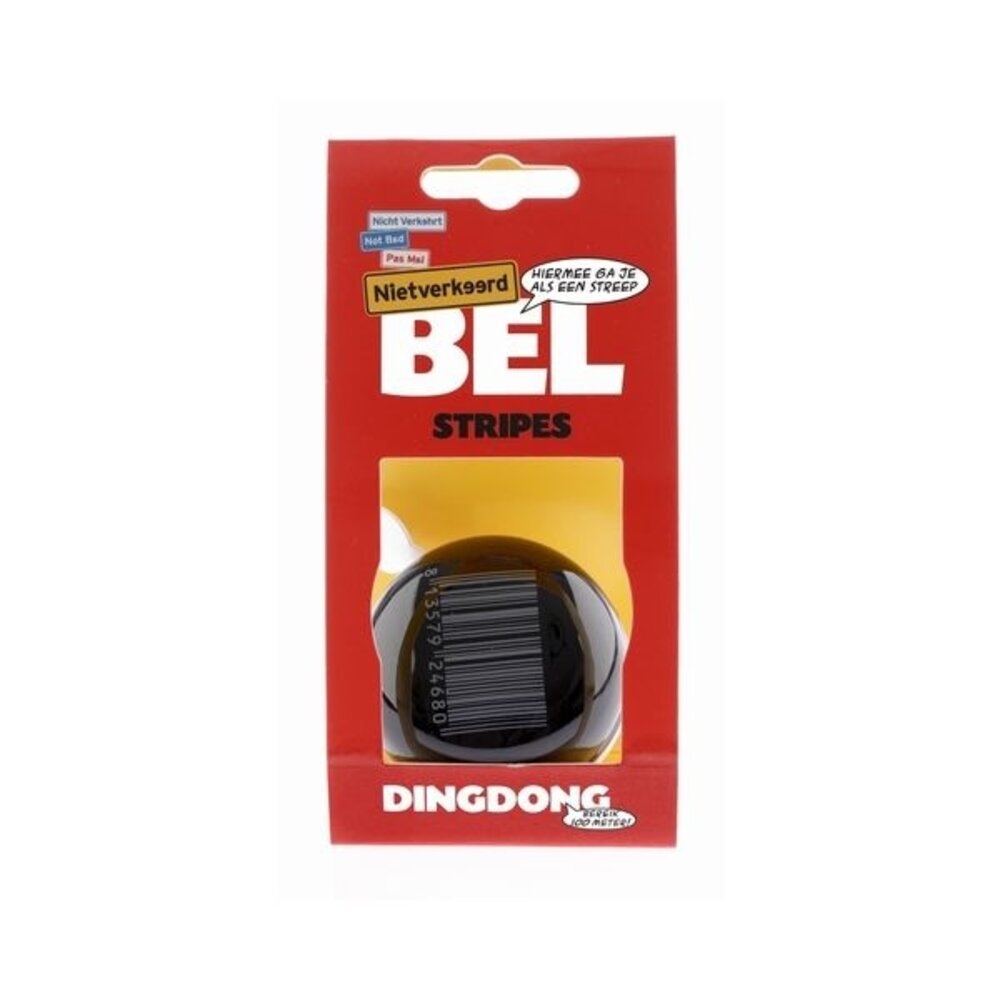 Niet verkeerd fietsbel Ding Dong 60mm barcode